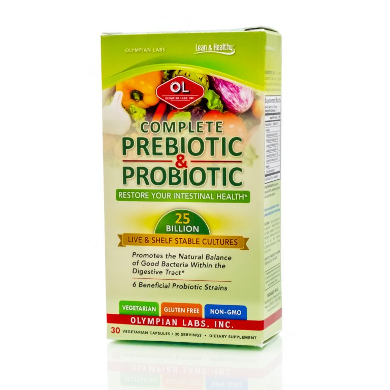 PRE/PROBIOTIC COMPLETE - 25 Billion - 30 Vegetarian Capsules | Olympian ...